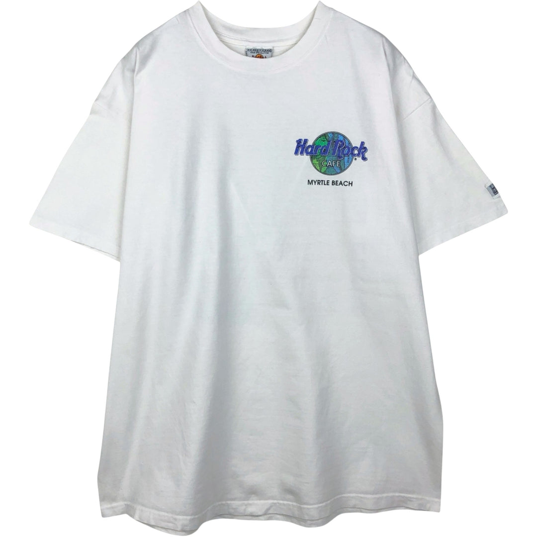 90'S Hard Rock Cafe Advertising T-Shirt, Men's XXL equivalent, Vintage cotton white type Vintage Second Hand