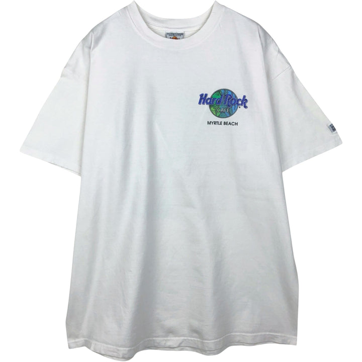 90'S Hard Rock Cafe Advertising T-Shirt, Men's XXL equivalent, Vintage cotton white type Vintage Second Hand