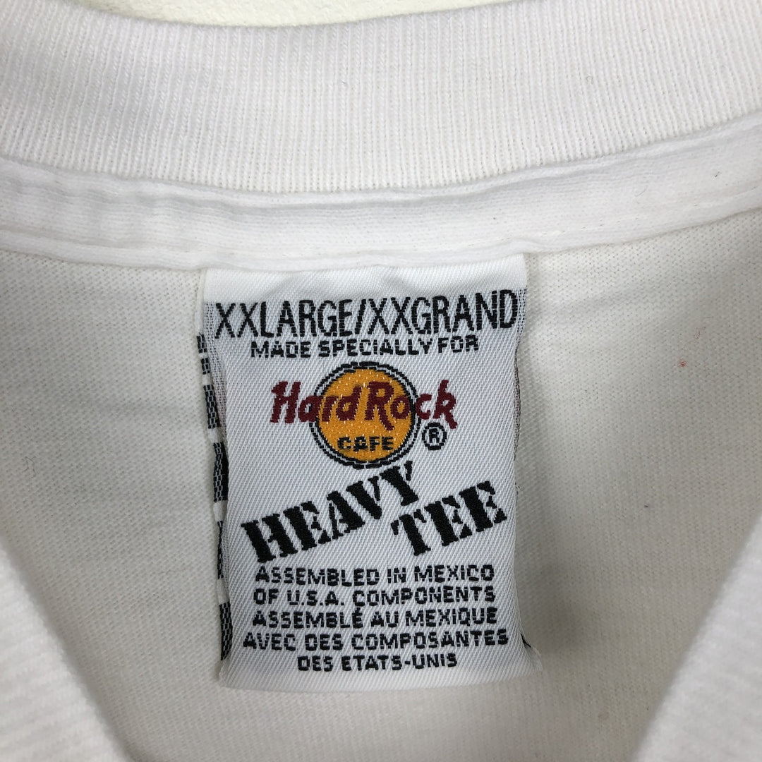 90'S Hard Rock Cafe Advertising T-Shirt, Men's XXL equivalent, Vintage cotton white type Vintage Second Hand