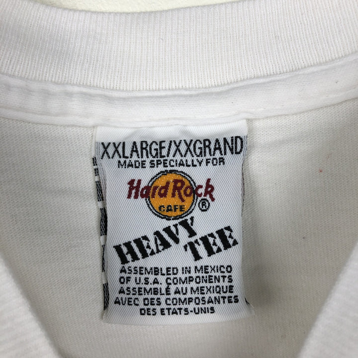 90'S Hard Rock Cafe Advertising T-Shirt, Men's XXL equivalent, Vintage cotton white type Vintage Second Hand