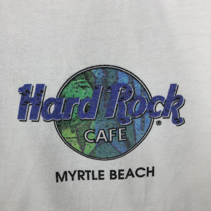 90'S Hard Rock Cafe Advertising T-Shirt, Men's XXL equivalent, Vintage cotton white type Vintage Second Hand