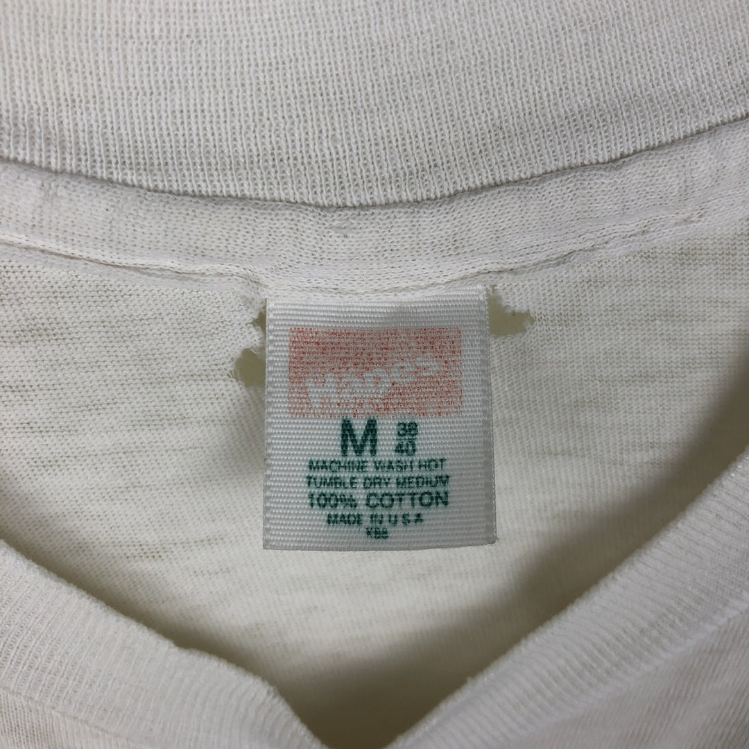 ~90'S Hanes HERSHEY'S Advertising T-Shirt, Made in USA, Men's Size M (approx.), Vintage cotton white type Vintage Second Hand