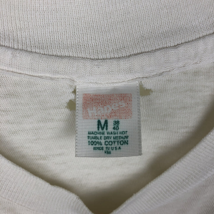 ~90'S Hanes HERSHEY'S Advertising T-Shirt, Made in USA, Men's Size M (approx.), Vintage cotton white type Vintage Second Hand