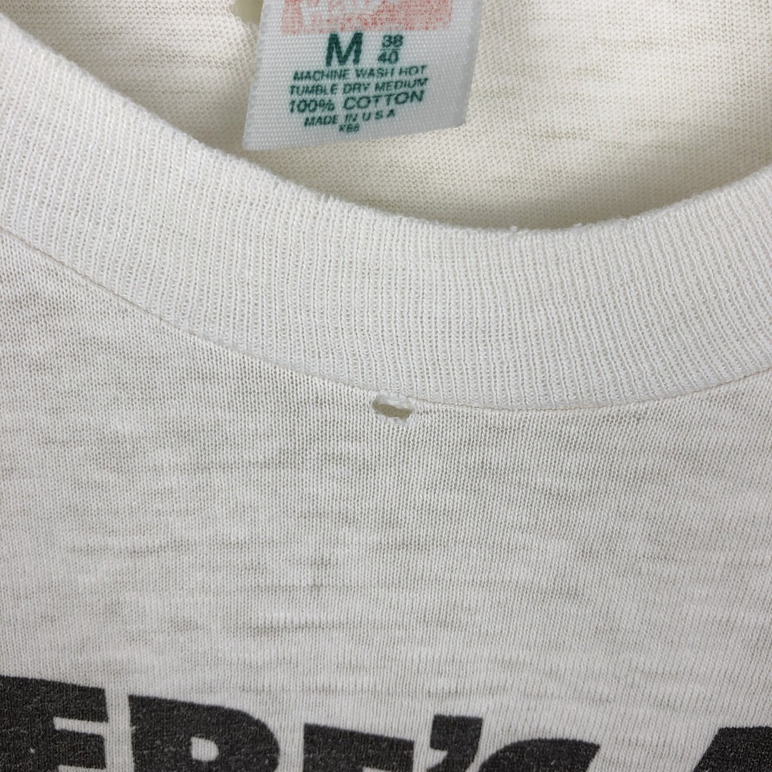 ~90'S Hanes HERSHEY'S Advertising T-Shirt, Made in USA, Men's Size M (approx.), Vintage cotton white type Vintage Second Hand