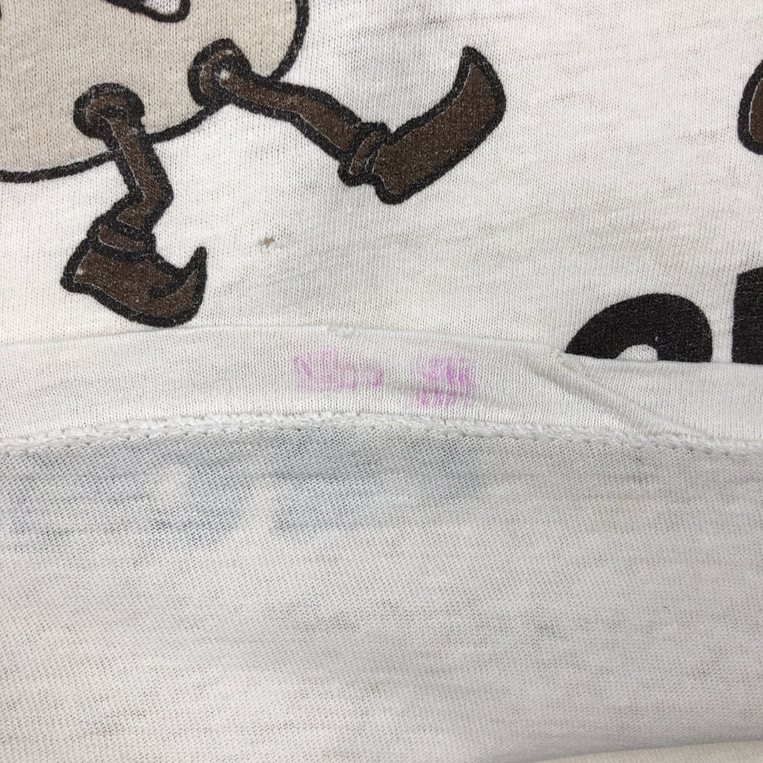 ~90'S Hanes HERSHEY'S Advertising T-Shirt, Made in USA, Men's Size M (approx.), Vintage cotton white type Vintage Second Hand