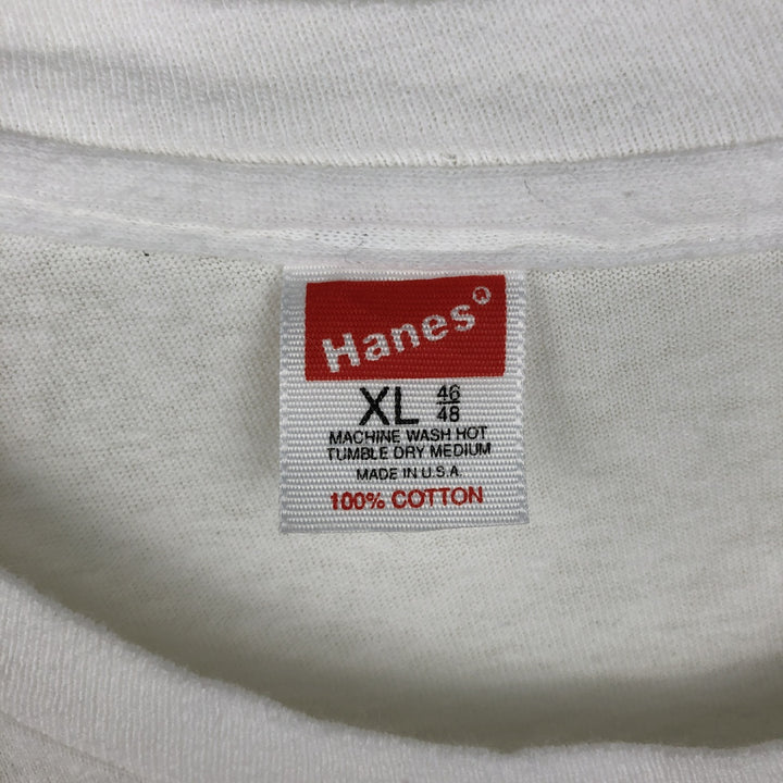 ~90'S Hanes Hard Rock Cafe Advertising T-Shirt, Made in USA, Men's XL equivalent, Vintage cotton white type Vintage Second Hand