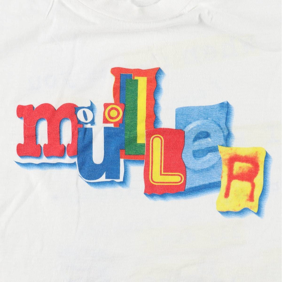 ~90'S Sun Müller advertising T-shirt, men's size L equivalent, vintage. cotton white type Vintage Second Hand