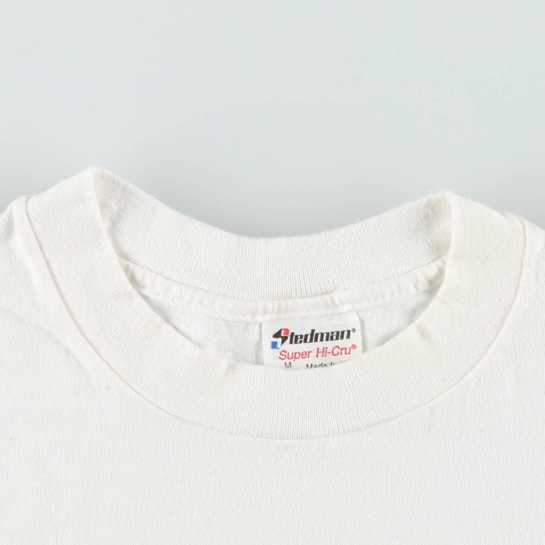 ~90'S Stedman FIRST FLORIDA BANK Advertising T-Shirt, Made in USA, Men's Size M (Equivalent), Vintage cotton white type Vintage Second Hand