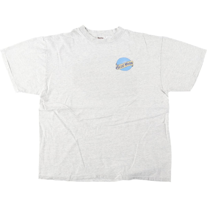 ~90'S ONEITA BLUE MOON Print Advertising T-Shirt, Men's XL equivalent, Vintage cotton gray type Vintage Second Hand