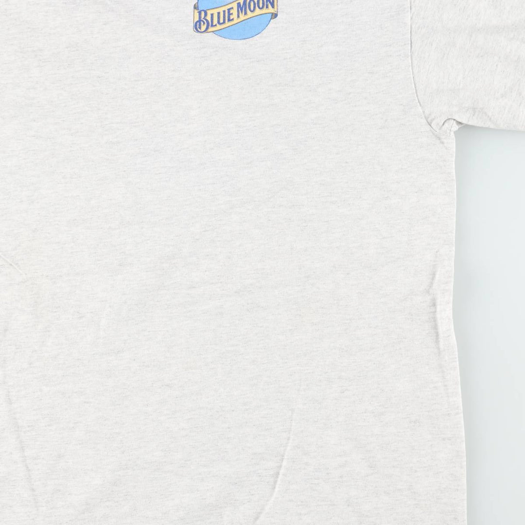 ~90'S ONEITA BLUE MOON Print Advertising T-Shirt, Men's XL equivalent, Vintage cotton gray type Vintage Second Hand