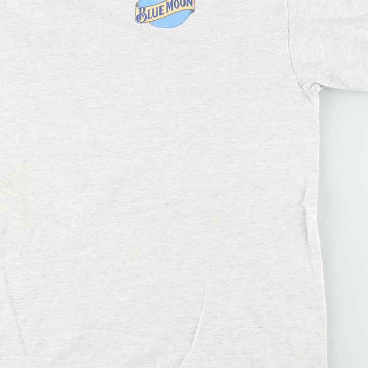 ~90'S ONEITA BLUE MOON Print Advertising T-Shirt, Men's XL equivalent, Vintage cotton gray type Vintage Second Hand