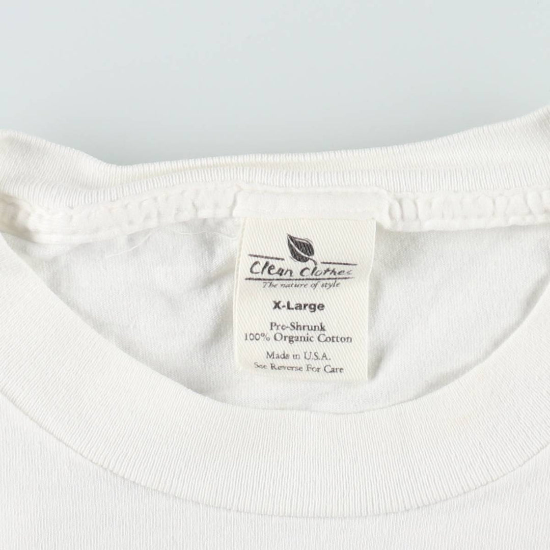 Clean Clothes Ben & Jerry's Advertising T-Shirt, Made in USA, Men's Size XL (approx.) cotton white type Vintage Second Hand