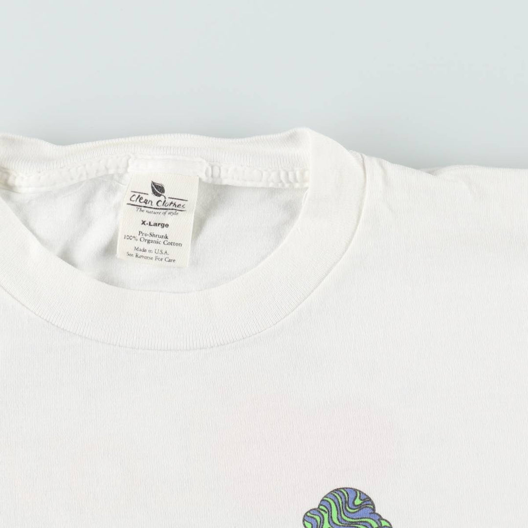 Clean Clothes Ben & Jerry's Advertising T-Shirt, Made in USA, Men's Size XL (approx.) cotton white type Vintage Second Hand