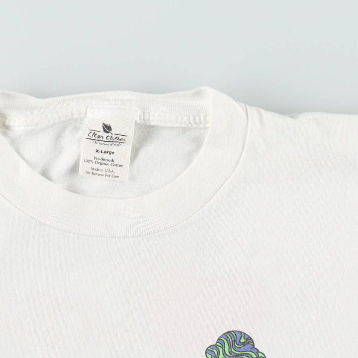 Clean Clothes Ben & Jerry's Advertising T-Shirt, Made in USA, Men's Size XL (approx.) cotton white type Vintage Second Hand