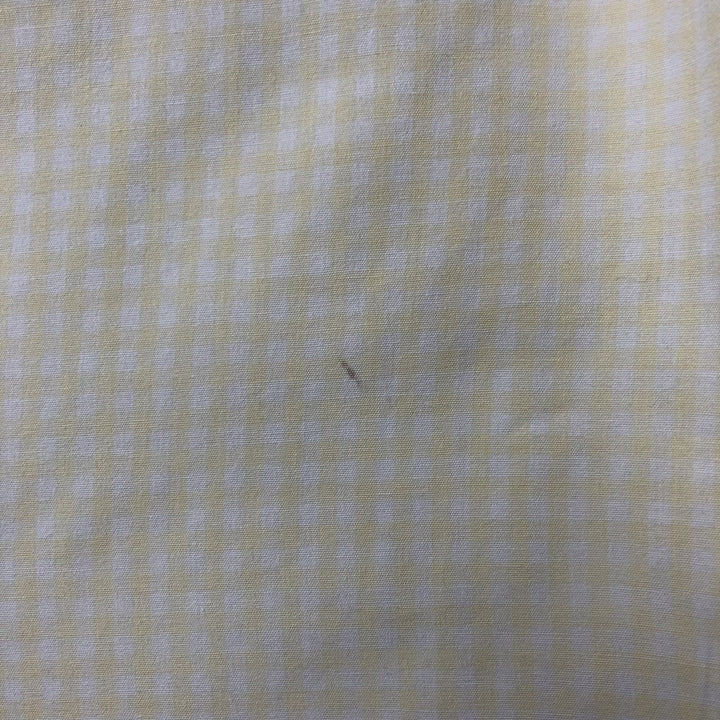 Ralph Lauren RALPH LAUREN GOLF TILDEN Gingham check short sleeve button down check shirt Men's L size cotton yellow type Vintage Second Hand