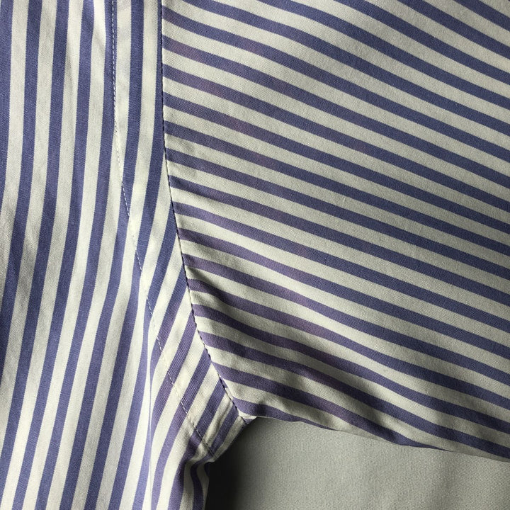 Ralph Lauren Classic Fit Short Sleeve Button Down Striped Shirt Men's XL cotton white type Vintage Second Hand