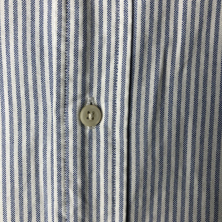 Ralph Lauren Classic Fit Short Sleeve Button Down Striped Shirt Men's XL cotton white type Vintage Second Hand
