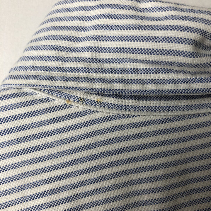 Ralph Lauren Classic Fit Short Sleeve Button Down Striped Shirt Men's XL cotton white type Vintage Second Hand
