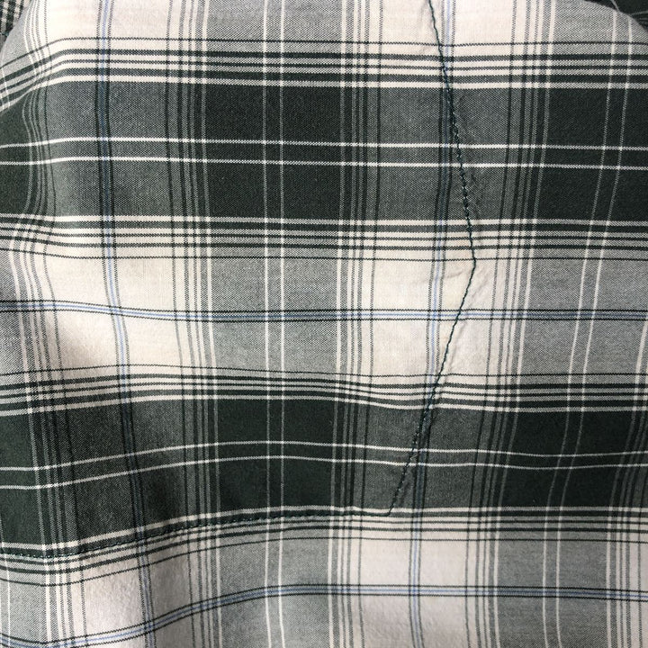 Carhartt Relaxed Fit Check Pattern Button-Down Short-Sleeve Work Shirt, Men's Size XXXL (approx.) cotton pale white type Vintage Second Hand