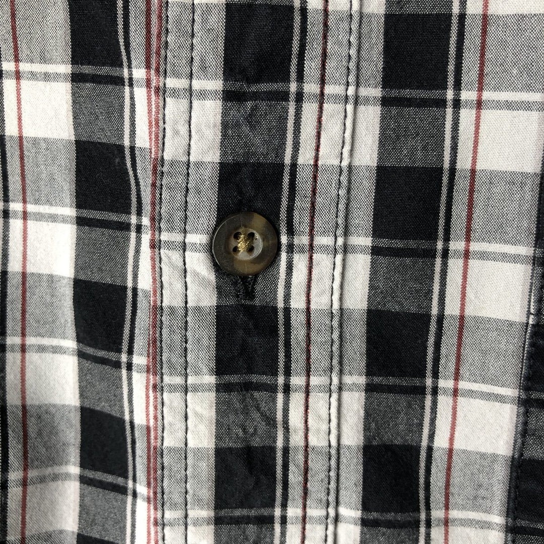 Carhartt Relaxed Fit Check Pattern Short-Sleeve Work Shirt, Men's Size XL (equivalent), Button-Down cotton white type Vintage Second Hand