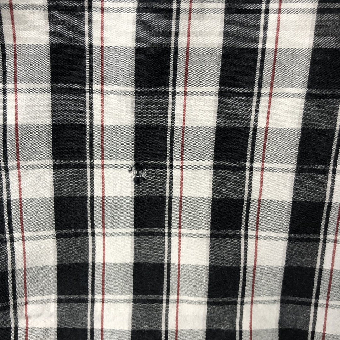 Carhartt Relaxed Fit Check Pattern Short-Sleeve Work Shirt, Men's Size XL (equivalent), Button-Down cotton white type Vintage Second Hand