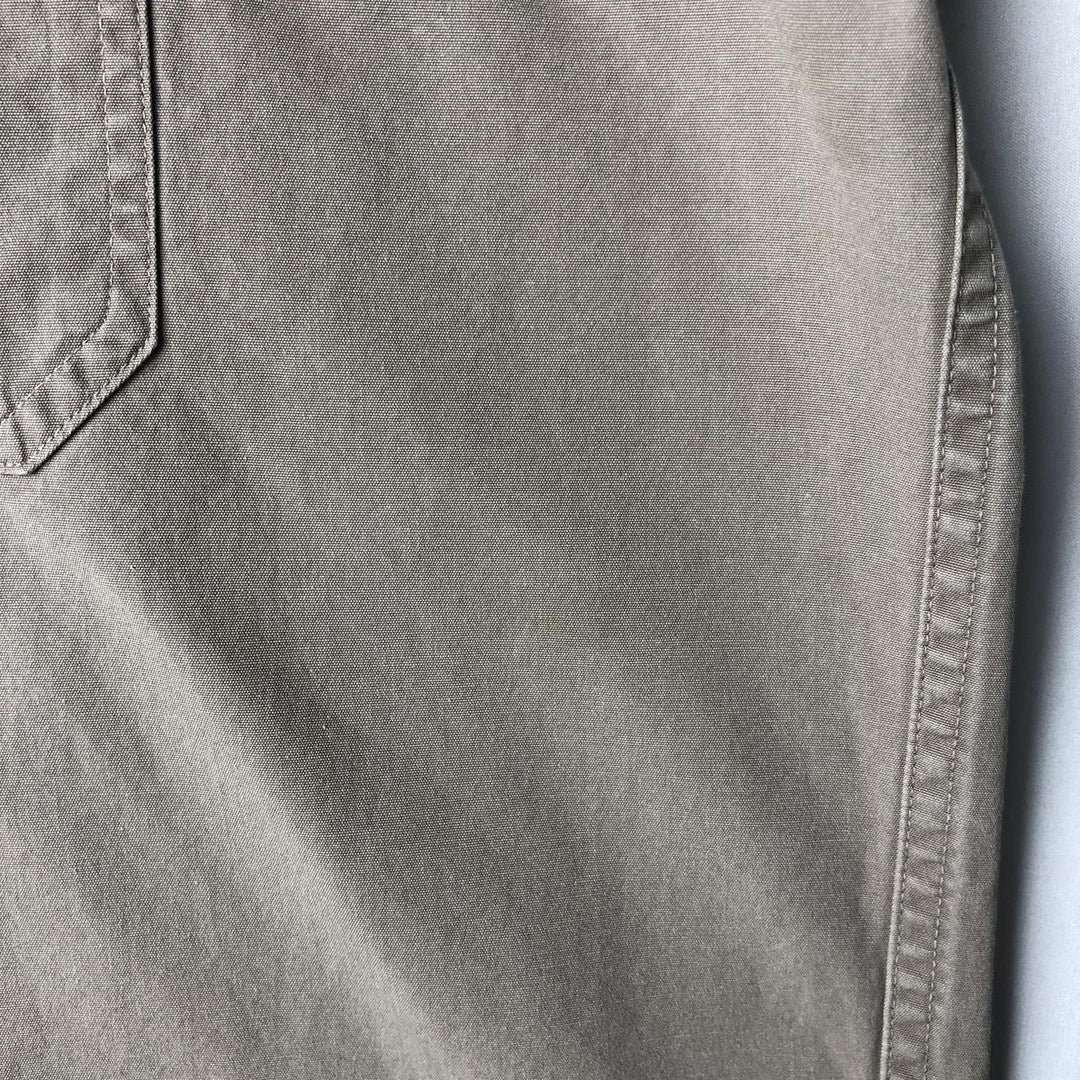 Filson short-sleeved work shirt, made in the USA, men's size XL equivalent, regular collar, flap pockets. cotton Khaki type brown Vintage Second Hand