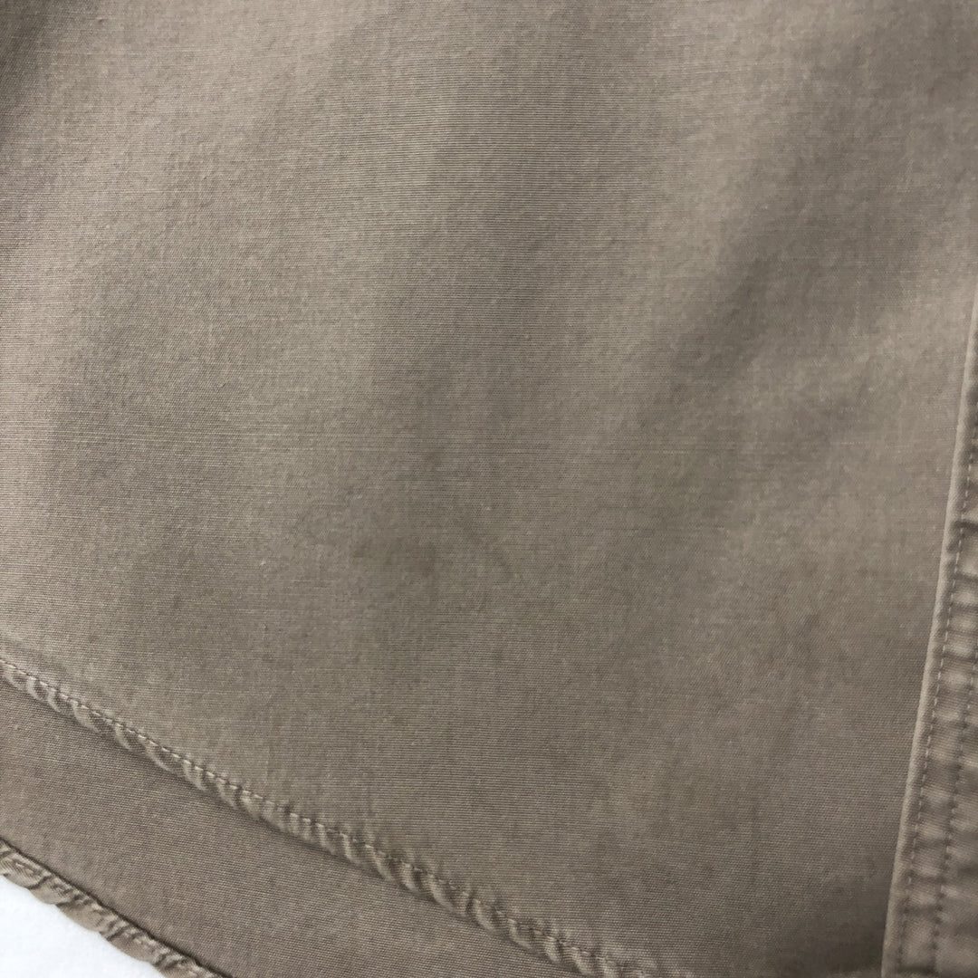 Filson short-sleeved work shirt, made in the USA, men's size XL equivalent, regular collar, flap pockets. cotton Khaki type brown Vintage Second Hand