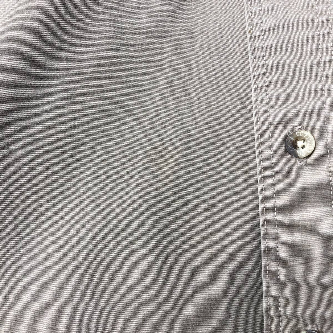 Filson short-sleeved work shirt, made in the USA, men's size XL equivalent, regular collar, flap pockets. cotton Khaki type brown Vintage Second Hand