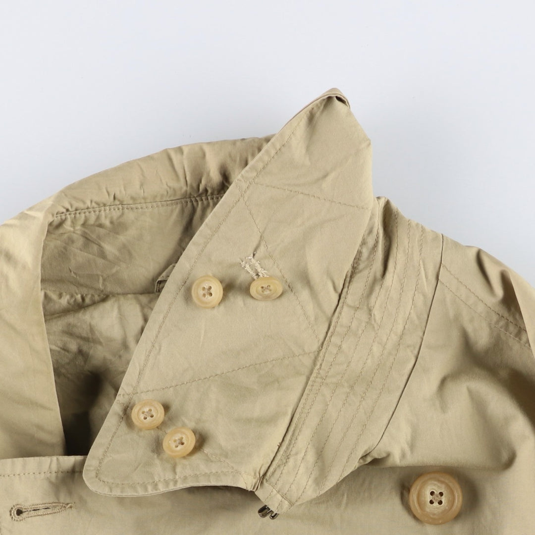 Ralph Lauren POLO by Ralph Lauren Trench Coat, Men's Size XXL (approx.) cotton Beige type Vintage Second Hand
