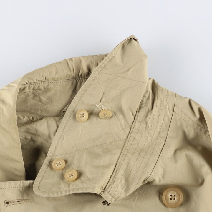 Ralph Lauren POLO by Ralph Lauren Trench Coat, Men's Size XXL (approx.) cotton Beige type Vintage Second Hand