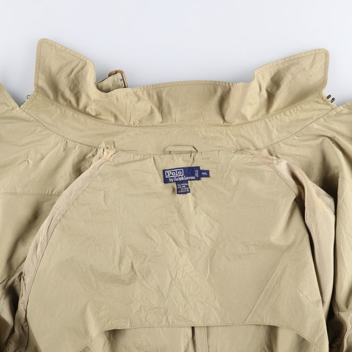 Ralph Lauren POLO by Ralph Lauren Trench Coat, Men's Size XXL (approx.) cotton Beige type Vintage Second Hand