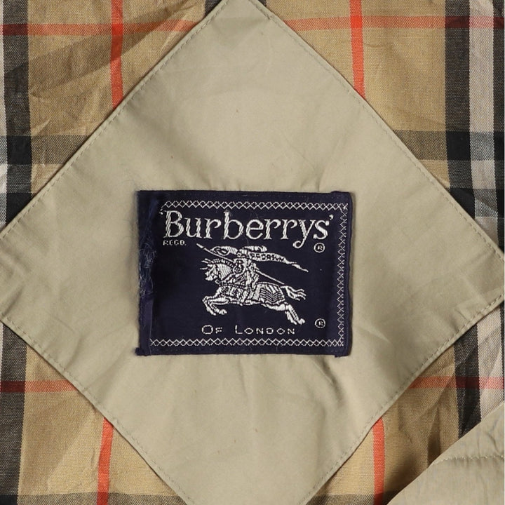Burberry's Balmacaan Coat (Men's XXL equivalent) cotton Beige type Vintage Second Hand
