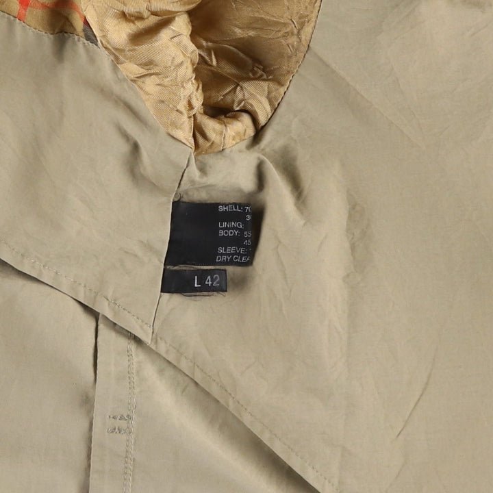 Burberry's Balmacaan Coat (Men's XXL equivalent) cotton Beige type Vintage Second Hand
