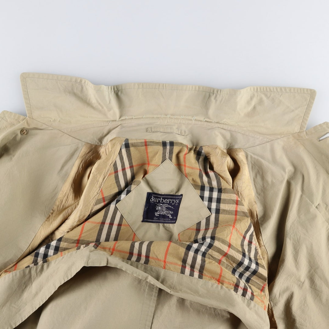 Burberry's Balmacaan Coat (Men's XXL equivalent) cotton Beige type Vintage Second Hand
