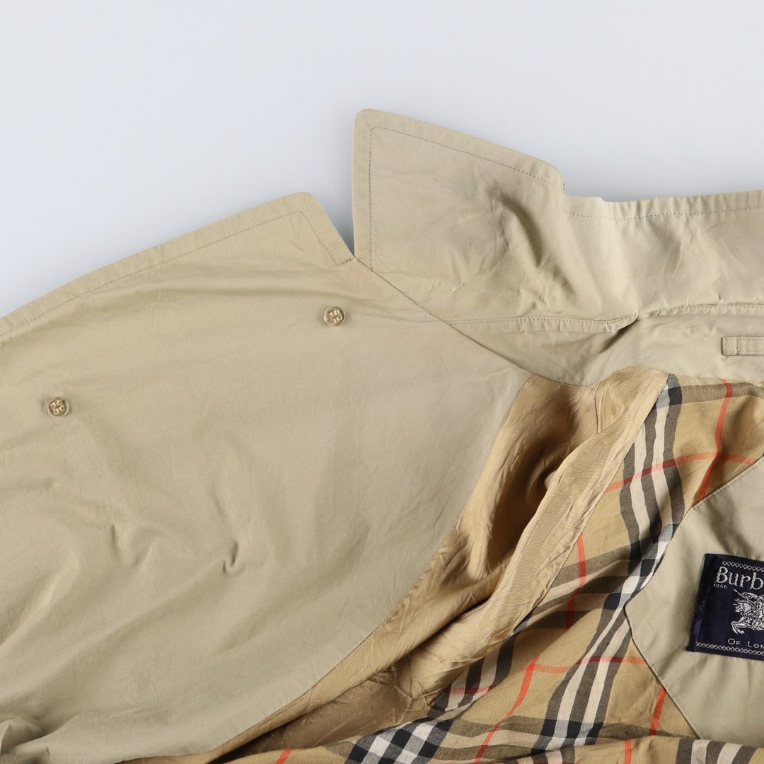 Burberry's Balmacaan Coat (Men's XXL equivalent) cotton Beige type Vintage Second Hand