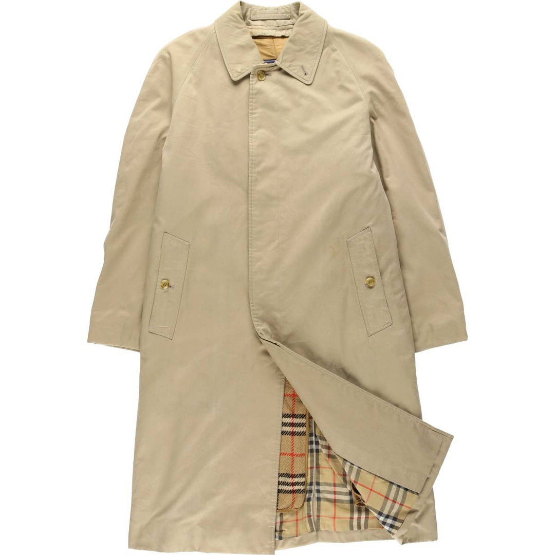 Burberry's Balmacaan Coat (Stand Collar Coat), Made in England, Men's Size M (approx.) wool Beige type Vintage Second Hand