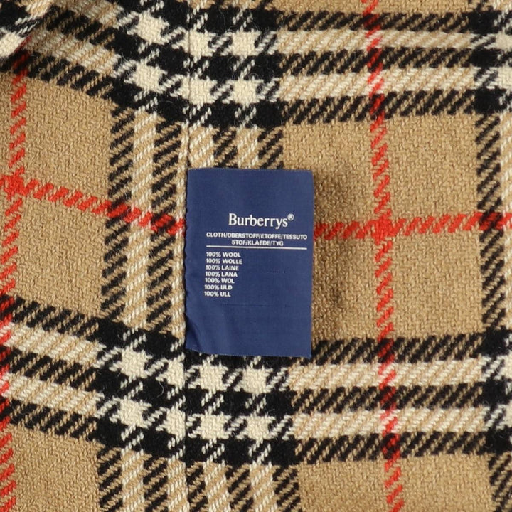 Burberry's Balmacaan Coat (Stand Collar Coat), Made in England, Men's Size M (approx.) wool Beige type Vintage Second Hand