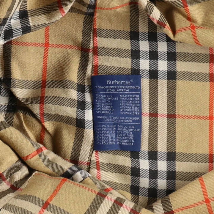 Burberry's Balmacaan Coat (Stand Collar Coat), Made in England, Men's Size M (approx.) wool Beige type Vintage Second Hand