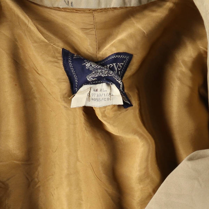 Burberry's Balmacaan Coat (Stand Collar Coat), Made in England, Men's Size M (approx.) wool Beige type Vintage Second Hand