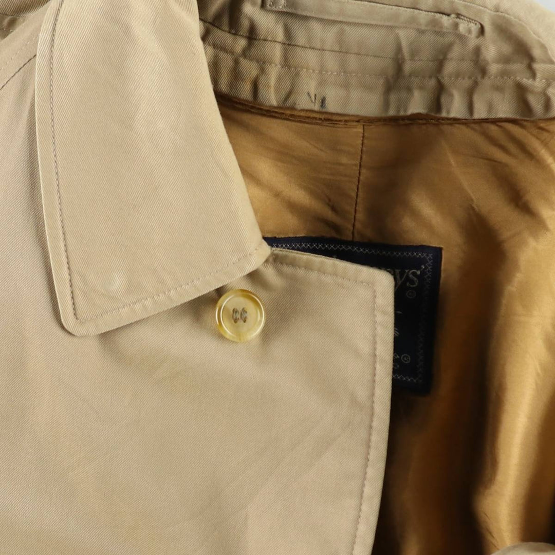 Burberry's Balmacaan Coat (Stand Collar Coat), Made in England, Men's Size M (approx.) wool Beige type Vintage Second Hand