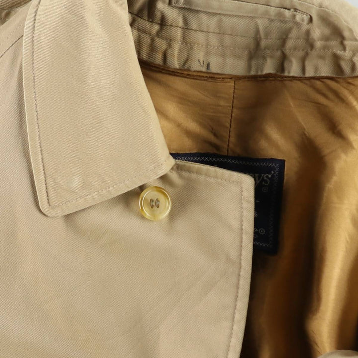 Burberry's Balmacaan Coat (Stand Collar Coat), Made in England, Men's Size M (approx.) wool Beige type Vintage Second Hand