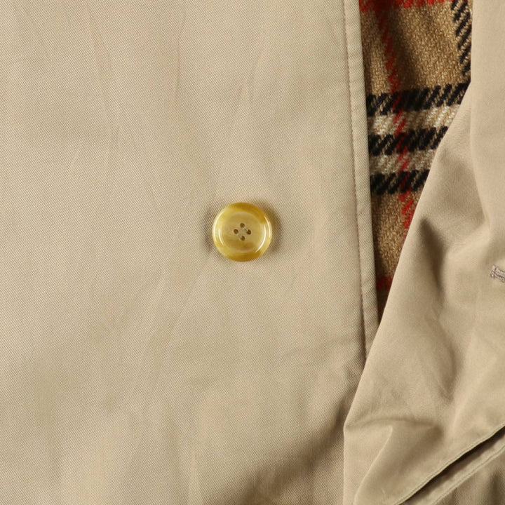 Burberry's Balmacaan Coat (Stand Collar Coat), Made in England, Men's Size M (approx.) wool Beige type Vintage Second Hand