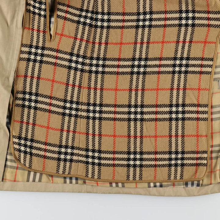 Burberry's Balmacaan Coat (Stand Collar Coat), Made in England, Men's Size M (approx.) wool Beige type Vintage Second Hand