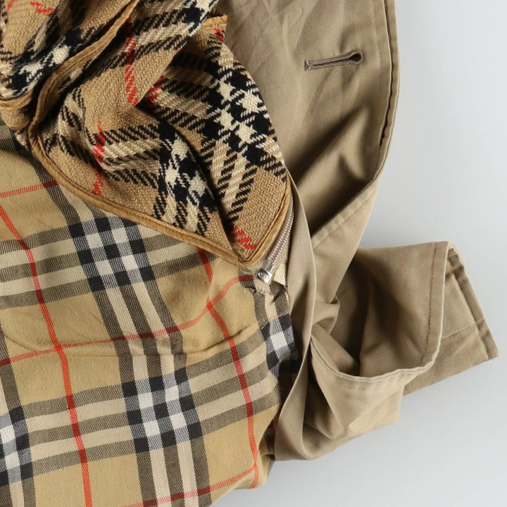 Burberry's Balmacaan Coat (Stand Collar Coat), Made in England, Men's Size M (approx.) wool Beige type Vintage Second Hand