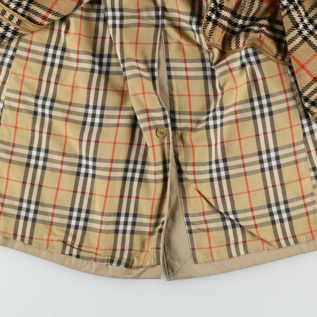 Burberry's Balmacaan Coat (Stand Collar Coat), Made in England, Men's Size M (approx.) wool Beige type Vintage Second Hand