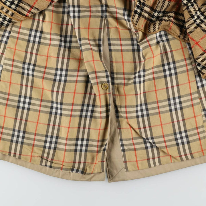 Burberry's Balmacaan Coat (Stand Collar Coat), Made in England, Men's Size M (approx.) wool Beige type Vintage Second Hand