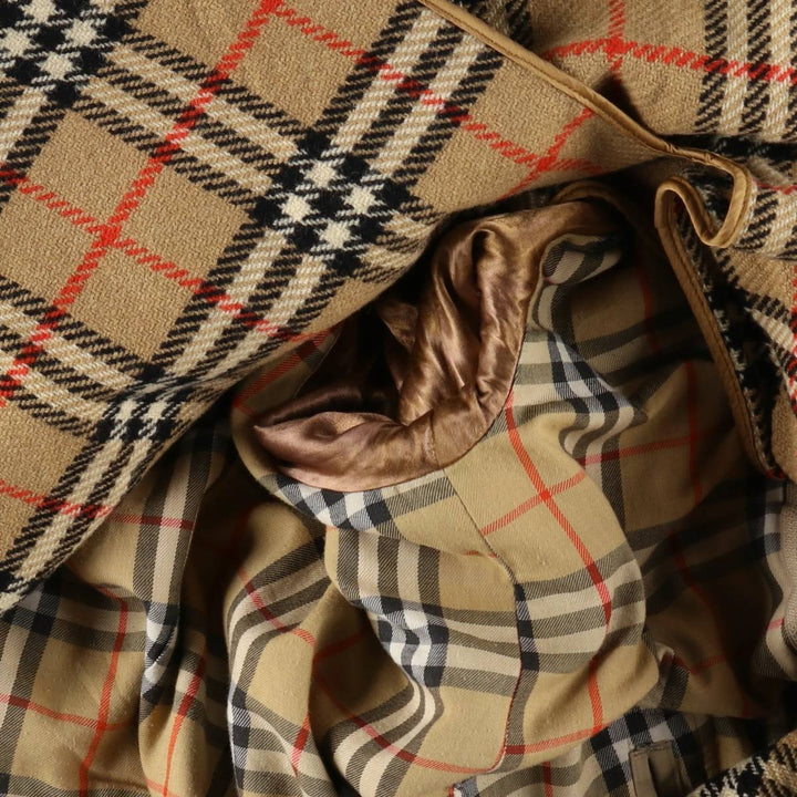 Burberry's Balmacaan Coat (Stand Collar Coat), Made in England, Men's Size M (approx.) wool Beige type Vintage Second Hand