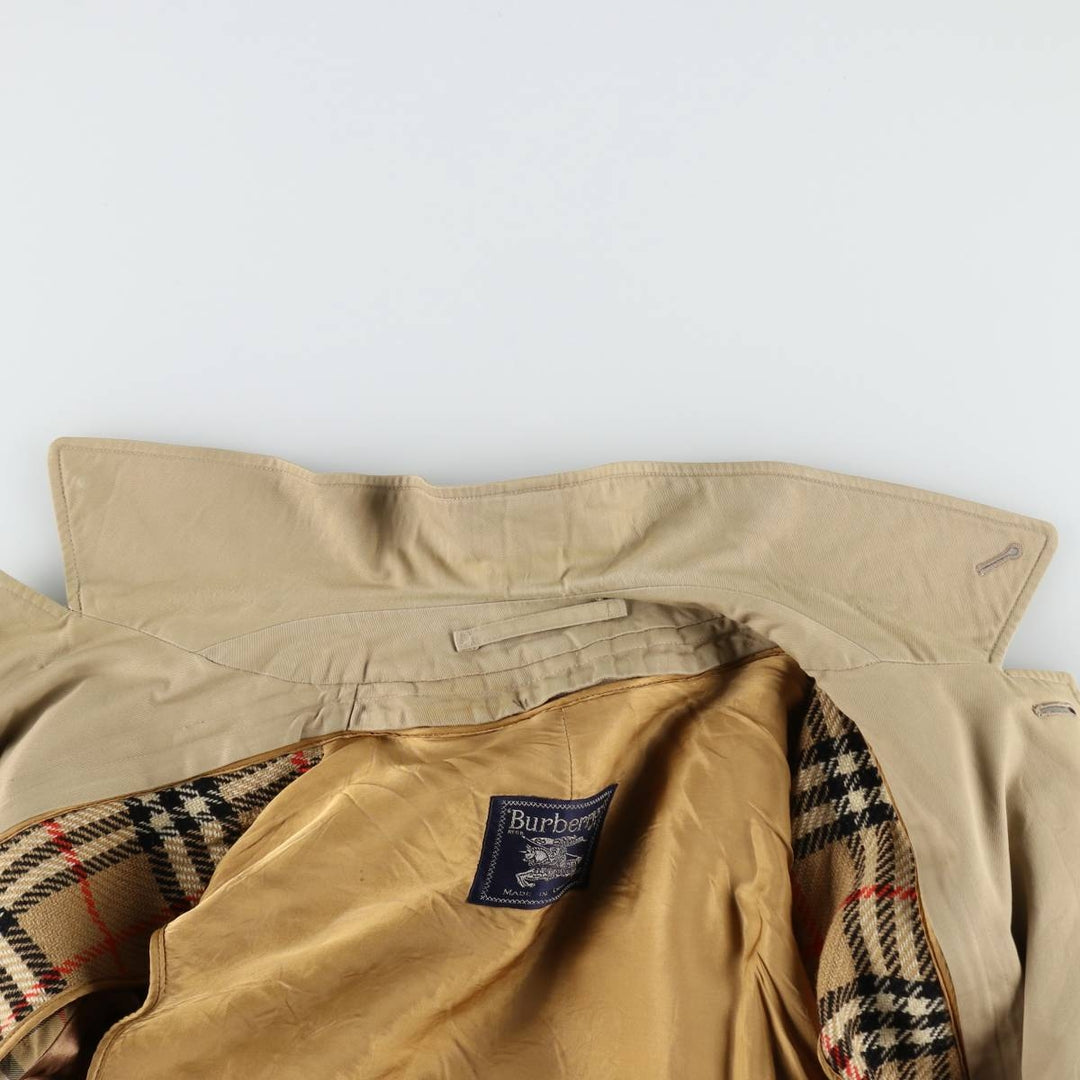Burberry's Balmacaan Coat (Stand Collar Coat), Made in England, Men's Size M (approx.) wool Beige type Vintage Second Hand