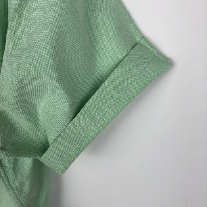 Ralph Lauren Classic Fit short sleeve button down shirt, men's size L cotton green type Vintage Second Hand