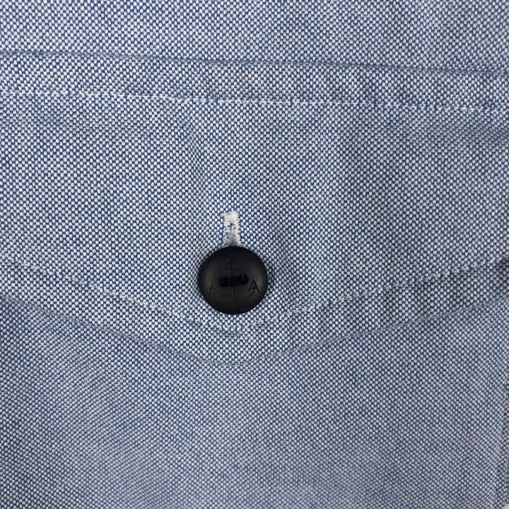 Ralph Lauren short sleeve button down shirt, men's size L cotton Blue type light blue Vintage Second Hand